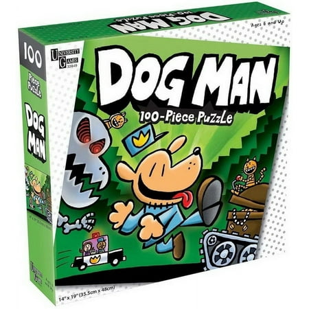 University Games 100-Piece Dog Man Unleashed Interlocking Jigsaw Puzzle
