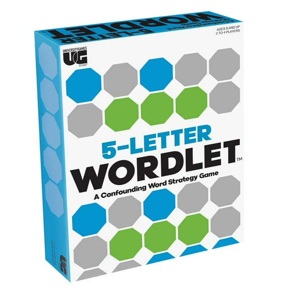 University Games 5-Letter Wordlet - A Confounding Word Strategy Game