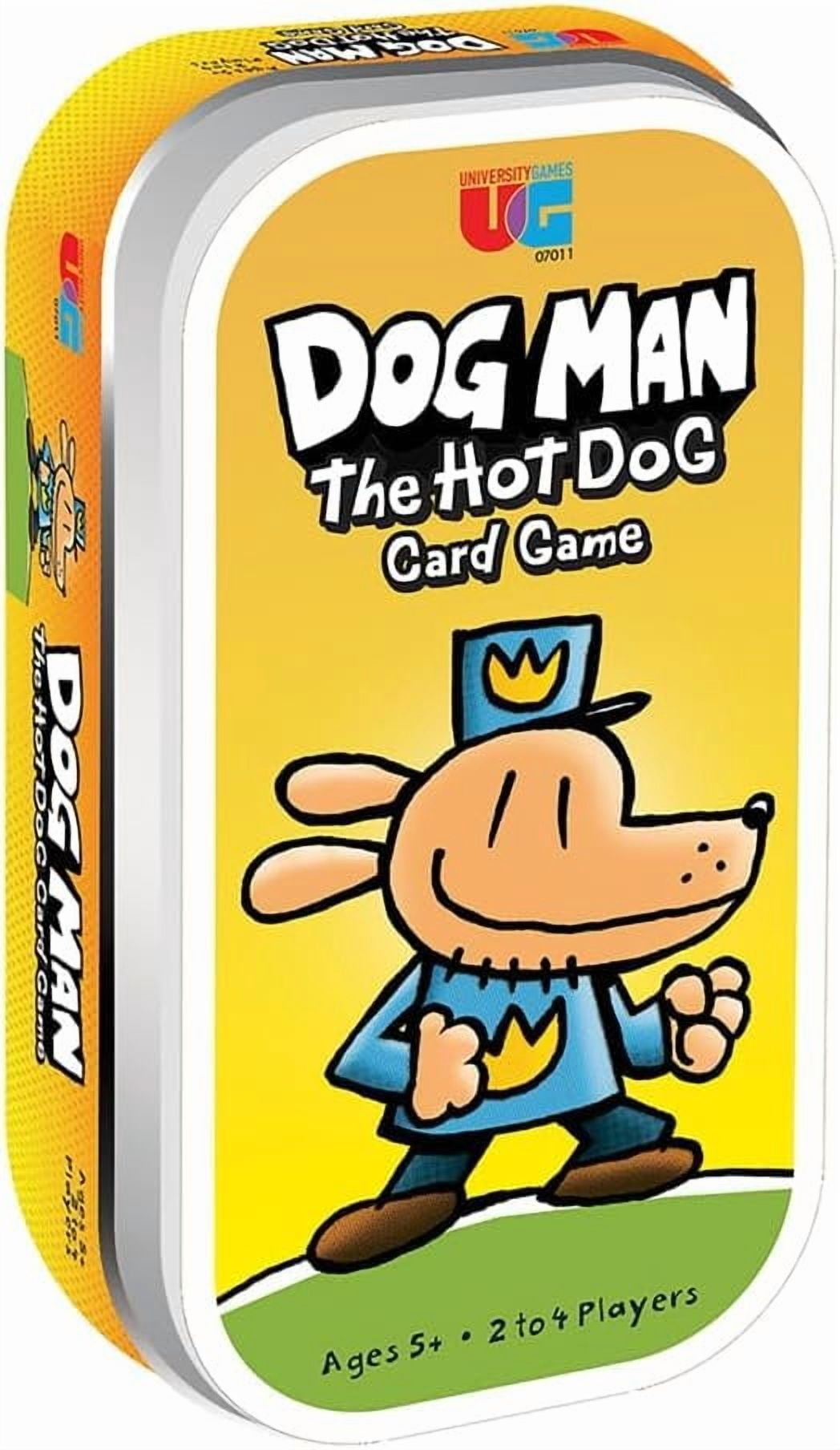 University Games | Dog Man Hot Dog Card Game in a Tin , The Fast and Frenzied Collection Game for Kids Featuring Art from the Dog Man Books by Dav Pilkey, for Players Ages 6 and Up
