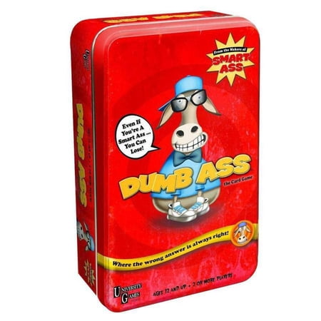University Games Dumb Ass Card Tin Game