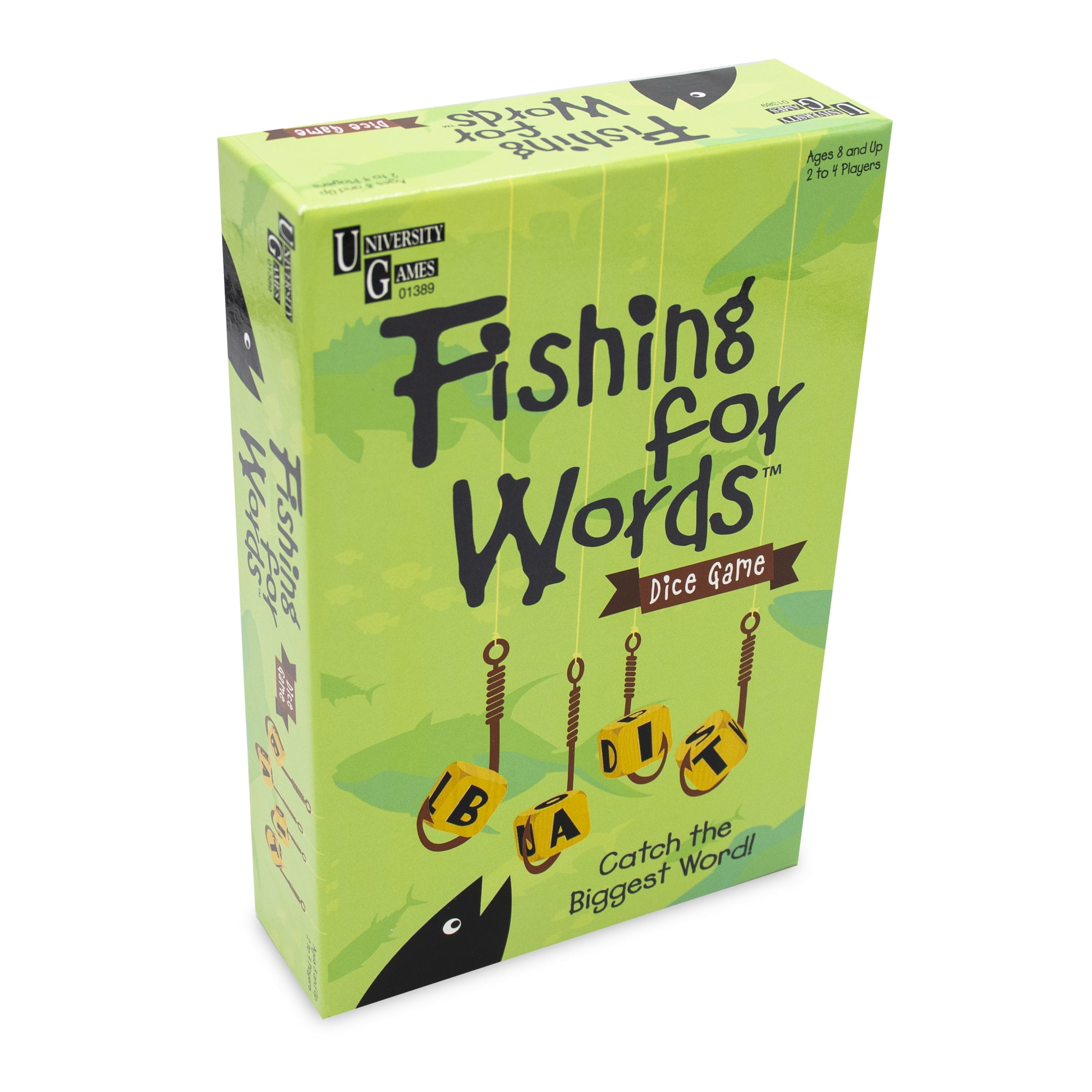 University Games Fishing for Words Dice Game for 2-4 Players Ages 8+