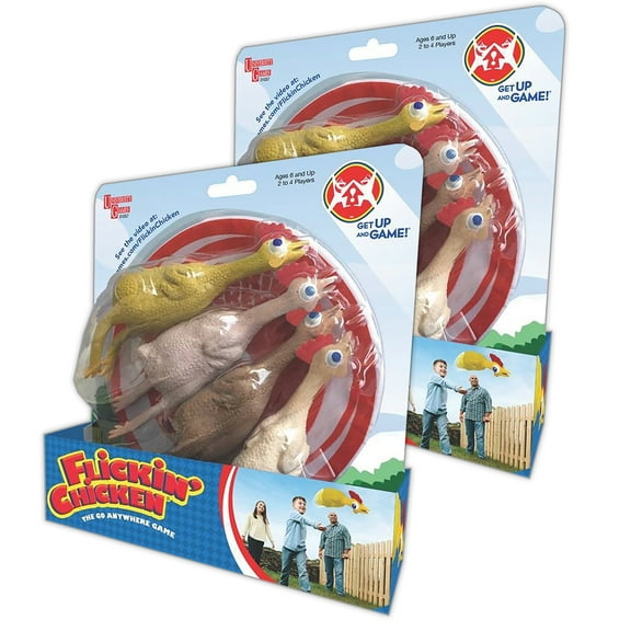 University Games Flickin' Chicken, Pack of 2