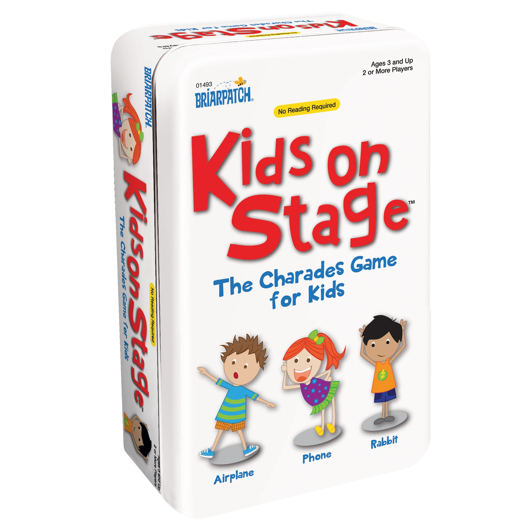 University Games Kids on Stage Charades Game for Kids Travel Tin, Ages 3+, Family Friendly
