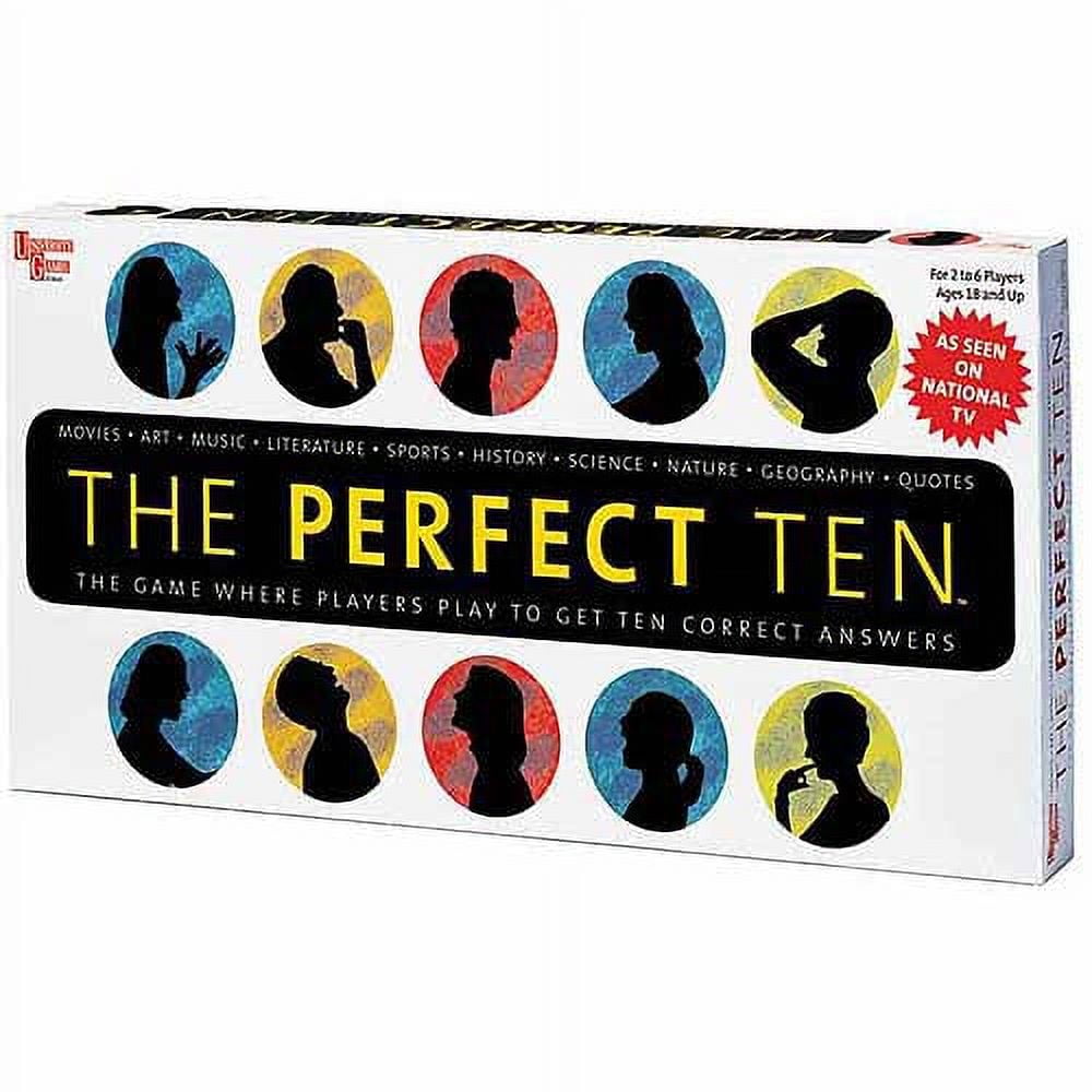 Perfect Ten Trivia Strategy Board Game for 6 Players