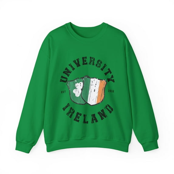 University Ireland, St Patrick's Day Sweatshirt, Celebrate Irish year-round