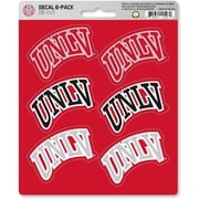 University of Nevada Las Vegas UNLV Running Rebels 6-Piece Decal Sticker Set, 5x6 Inch Sheet, Gift for football fans for any hard surfaces around home, automotive, personal items
