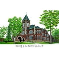 thumbnail image 1 of University of New Hampshire 10w x 8h Manhattan Black Single Mat Gold Embossed Diploma Frame with Bonus Campus Images Lithograph (value savings at $59), 1 of 3