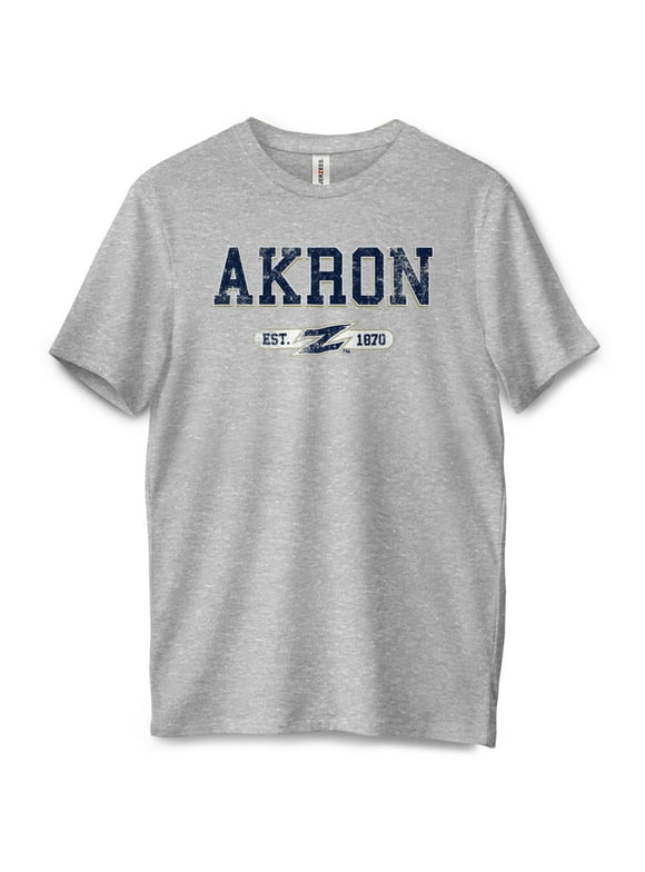 University Of Akron Zips Officially Licensed Apparel Unisex Short Sleeve Tee