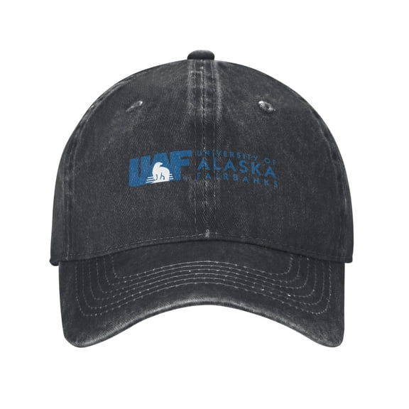 University Of Alaska Fairbanks Hat Adult Adjustable Classic Washed Casquette Cap Hat Baseball Cap