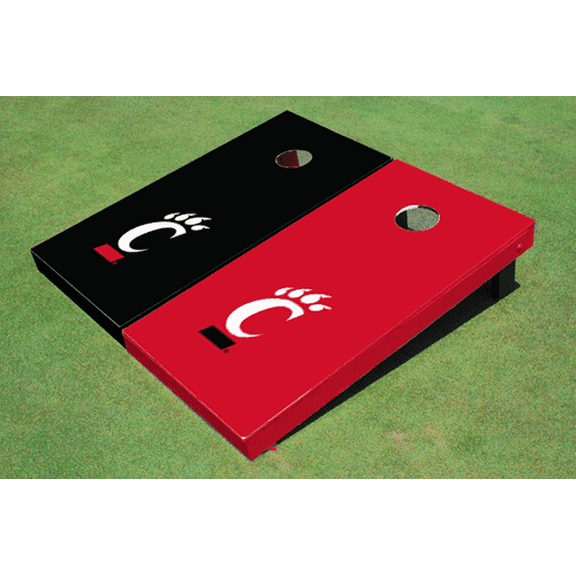 University Of Cincinnati Alternating Solid Cornhole Boards
