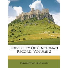 University of Cincinnati Record, Volume 2 Paperback