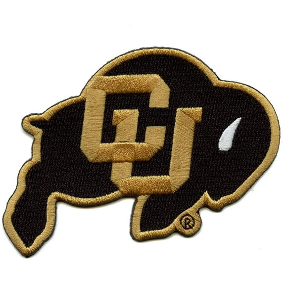 University Of Colorado Patch Football Bison Logo Embroidered Iron On Small