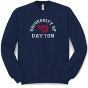 University Of Dayton Flyers Arc Vintage Collegiate Logo Graphic Crew Sweatshirt