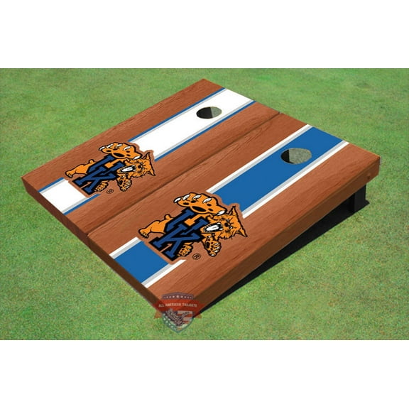 University Of Kentucky Wildcat Rosewood Alternating Long Stripe Cornhole Boards