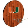 thumbnail image 1 of University Of Miami Orange Ring Toss Lawn Game, 1 of 1