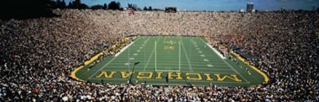 University Of Michigan Stadium Ann Arbor Michigan USA Canvas Art - Panoramic Images (36 x 12)