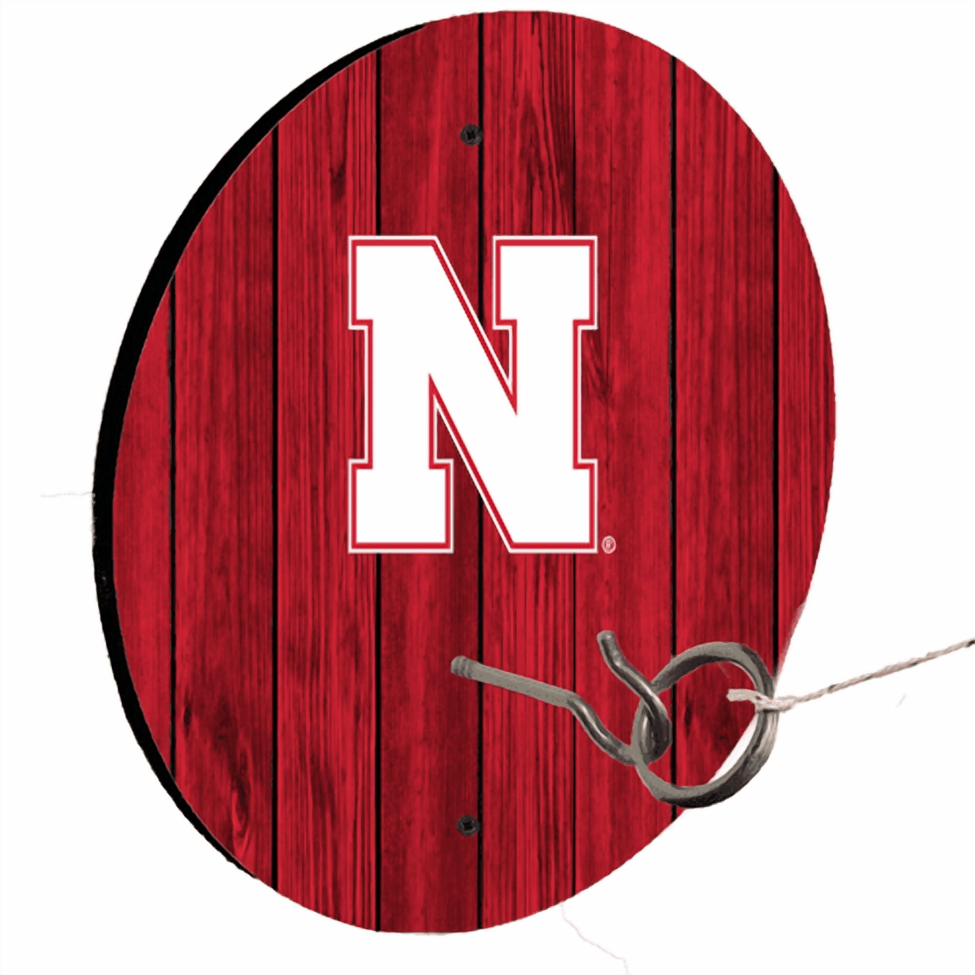 University Of Nebraska Red Ring Toss Lawn Game