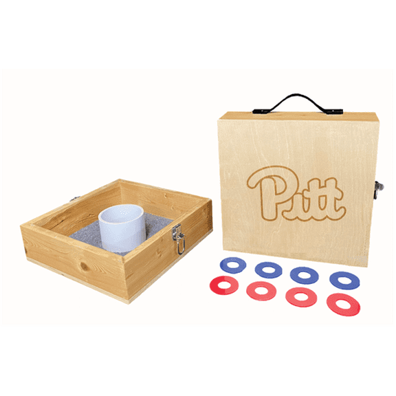 University Of Pittsburgh Engraved Square Washer Toss Set