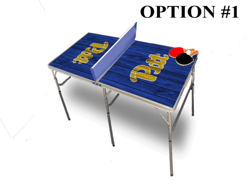 University Of Pittsburgh Portable Table Tennis Ping Pong Folding Table w/Accessories