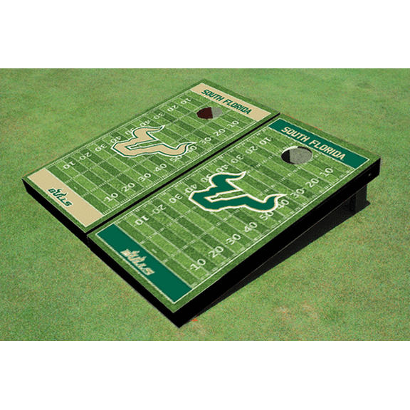 University Of South Florida Alternating Football Field Custom Cornhole Boards