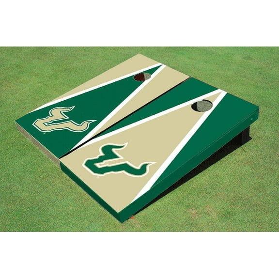 University Of South Florida Alternating Triangle Cornhole Boards