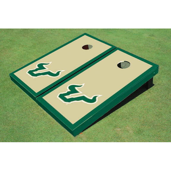 University Of South Florida Gold Matching Border Cornhole Boards