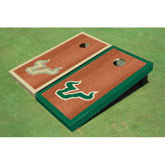 University Of South Florida Rosewood Alternating Border Cornhole Boards