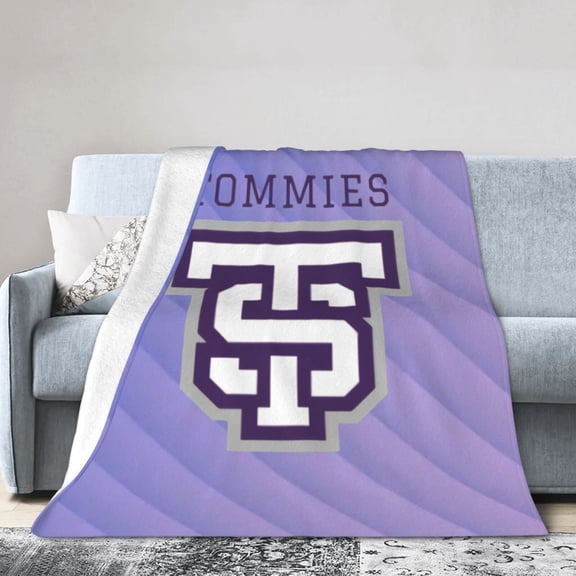 University Of St Thomas Ultra-Soft Micro Fleece Blanket Multi-Size Flannel Blanket