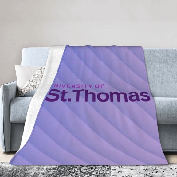 University Of St Thomas Ultra-Soft Micro Fleece Blanket Multi-Size Flannel Blanket