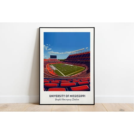 University Of Stadium College Dorm Vaught-Hemingway Football Poster , Poster Print Only