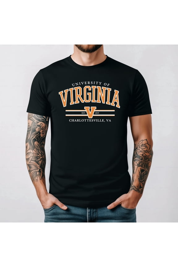 University Of Virginia Cavaliers Bold Collegiate Unisex T-Shirt up to 5XL