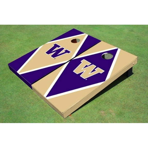 University Of Washington "W" Alternating Diamond Cornhole Boards
