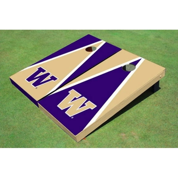 University Of Washington "W" Alternating Triangle Cornhole Boards