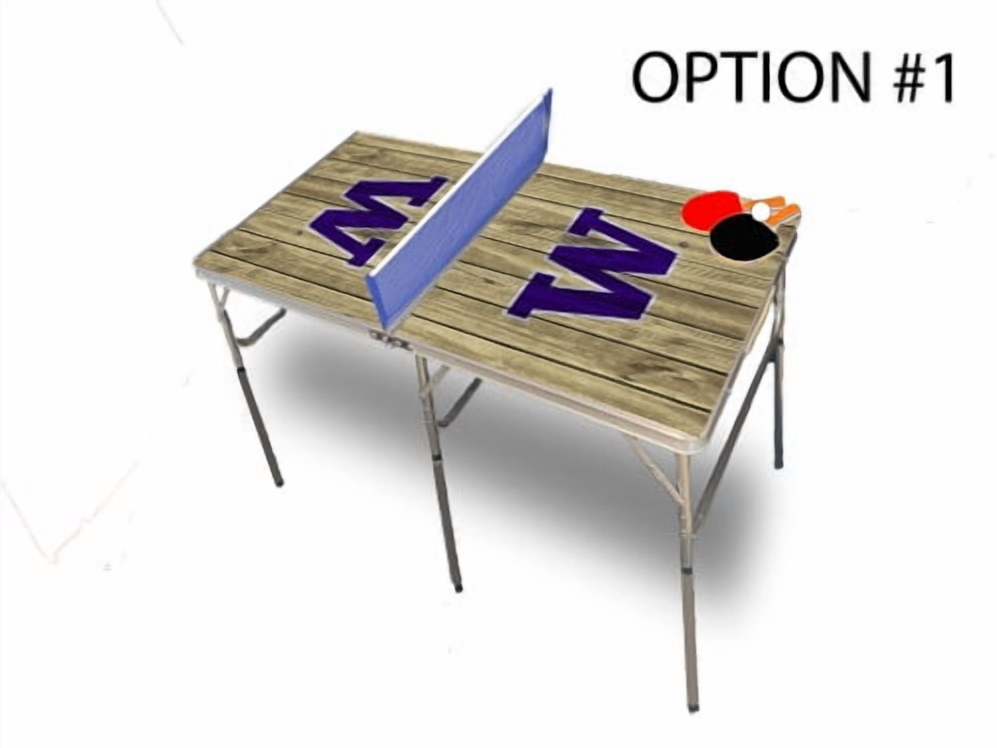 University Of Washington "W" Table Tennis/Ping Pong Table