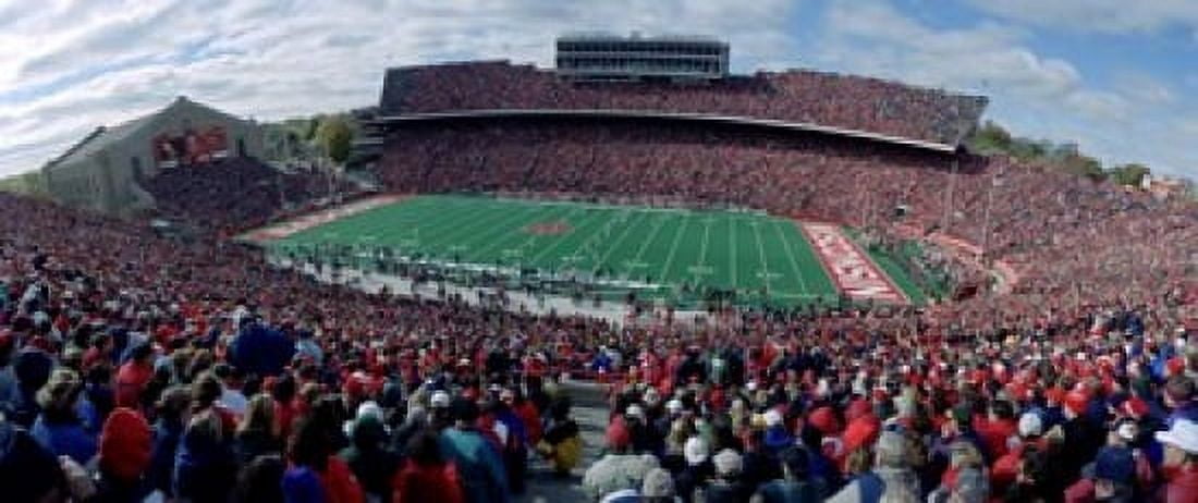 University Of Wisconsin Football Game Camp Randall Stadium Madison Wisconsin USA Canvas Art - Panoramic Images (15 x 6)