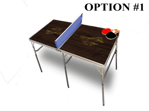 University Of Wyoming Portable Table Tennis Ping Pong Folding Table w/Accessories