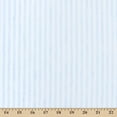 thumbnail image 1 of University Stripe Linen-Look Polyester Cotton 58" Fabric By The Yard - Light Blue / White, 1 of 1