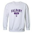 thumbnail image 1 of University at Albany Great Danes Alumni Fleece Sweatshirt, White - Small, 1 of 1