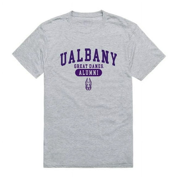 University at Albany Great Danes Alumni T-Shirt, Heather Grey - Large