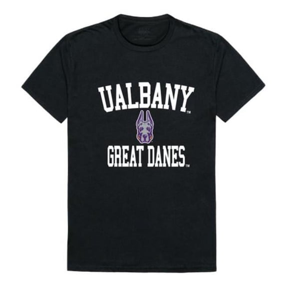 University at Albany Great Danes Arch T-Shirt, Black - 2XL