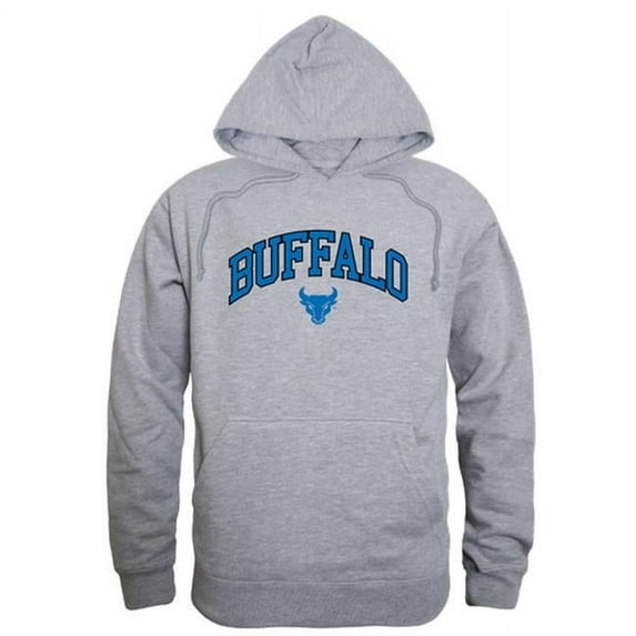 University at Buffalo Men Campus Hoodie, Heather Grey - Small