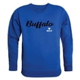 thumbnail image 1 of University at Buffalo Script Crewneck T-Shirt, Royal Blue - Small, 1 of 1