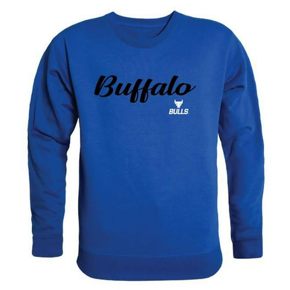 University at Buffalo Script Crewneck T-Shirt, Royal Blue - Small