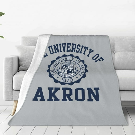 University of Akron Blanket Large Luxury Fleece Soft Anti-Static Anti-Pilling Flannel Bed Blanket