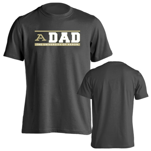 University of Akron Zips Dad Proud Parent Short Sleeve T-Shirt