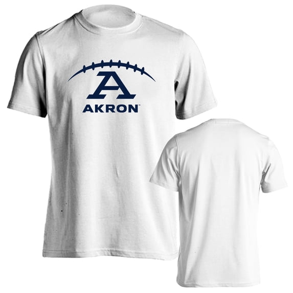 University of Akron Zips Football Laces Out Logo T-Shirt