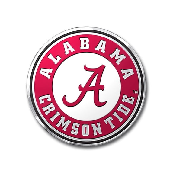 Alabama Crimson Tide Color Emblem 3 Car Team Decal
