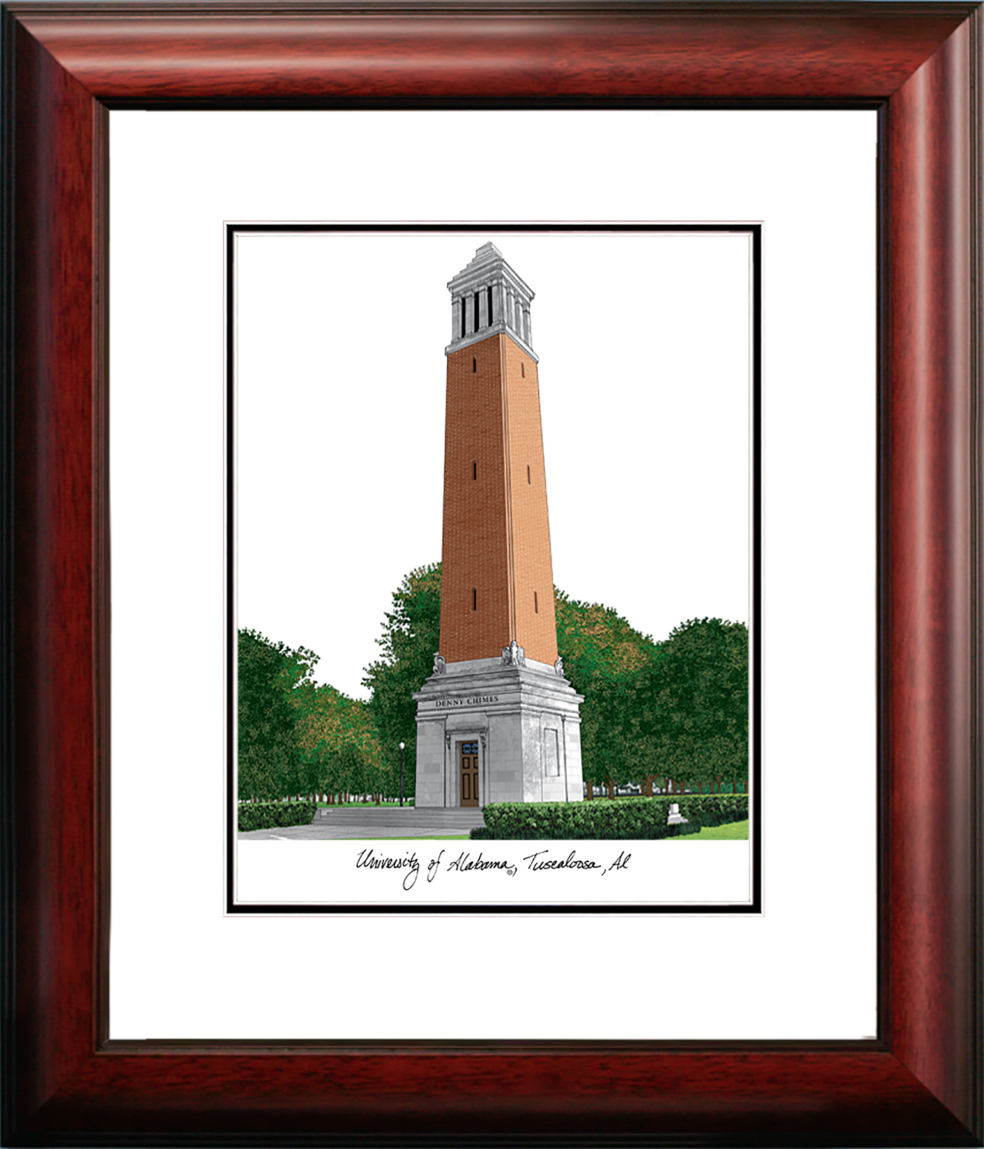 University of Alabama, Tuscaloosa Alumnus Framed Lithograph