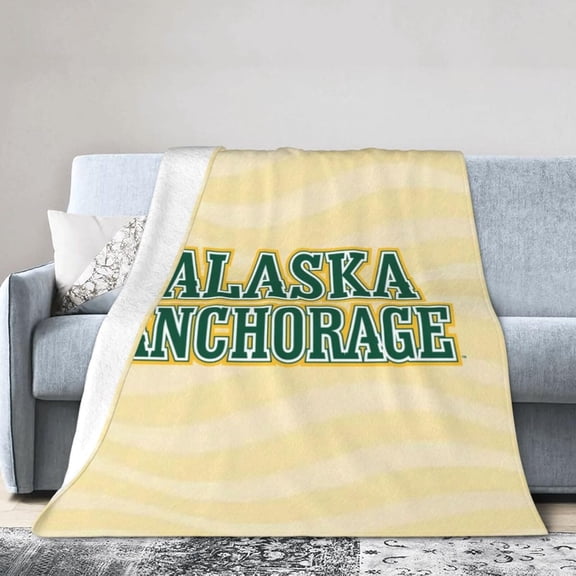 University of Alaska Anchorage Ultra-Soft Micro Fleece Blanket Soft Comfortable Flannel Blanket Available for Bed Couch Living Room