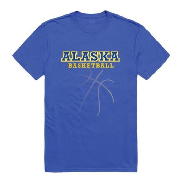 University of Alaska Fairbanks Nanooks College Basketball T-Shirt, Royal - 2XL